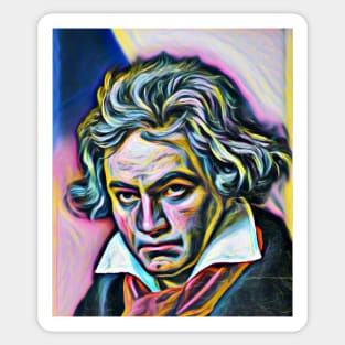 Ludwig van Beethoven Portrait | Ludwig van Beethoven Artwork 10 Sticker